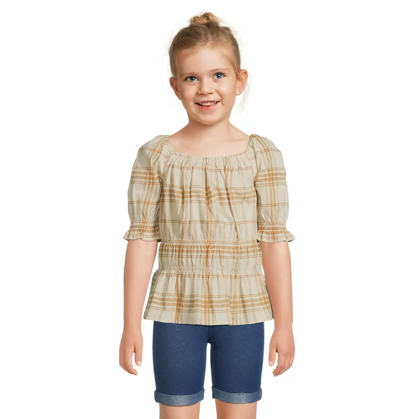 Wonder Nation Girls Corduroy Top, Sizes 4-18 & Plus
